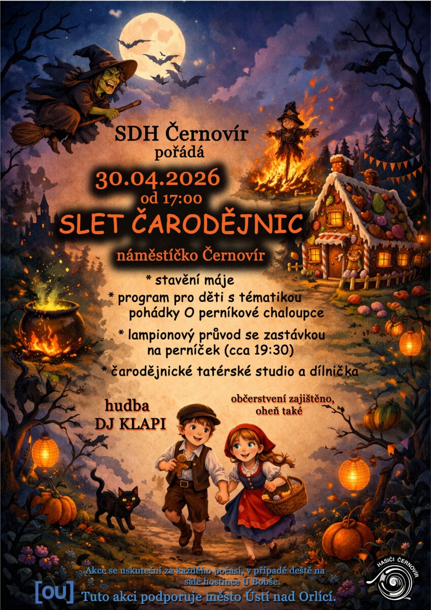 SLET ČARODĚJNIC JE TADY!